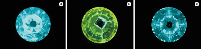 Typical DiamondView images of HPHT-grown diamonds