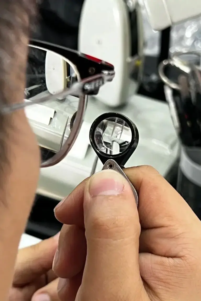 Step-by-step process of making a lab-grown diamond ring
