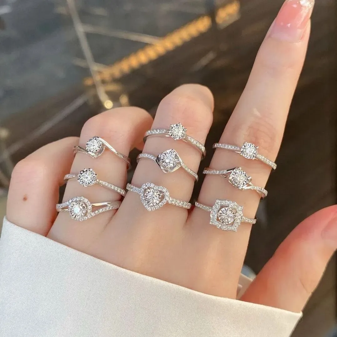 Pair with a ring setting