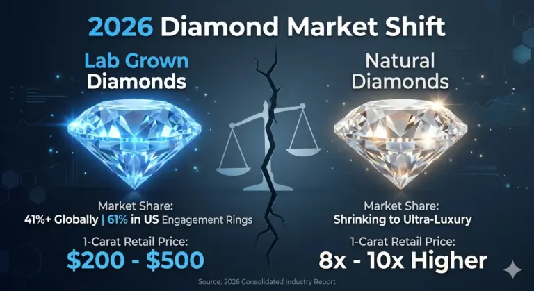 Lab Grown Diamond Price Trends: The 2026 Market Divide