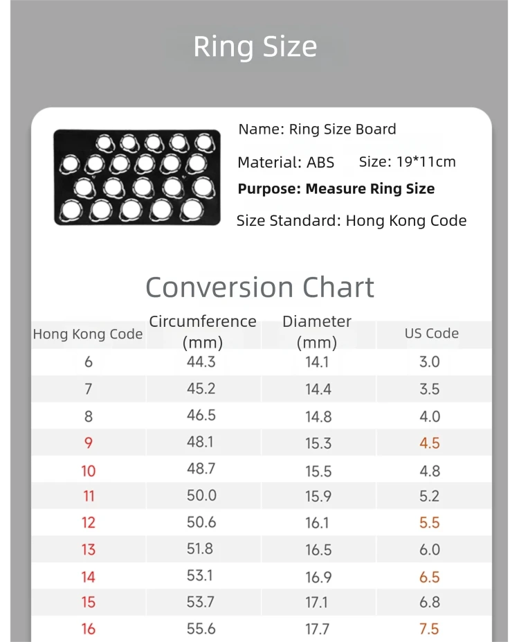 Ring Size Chart