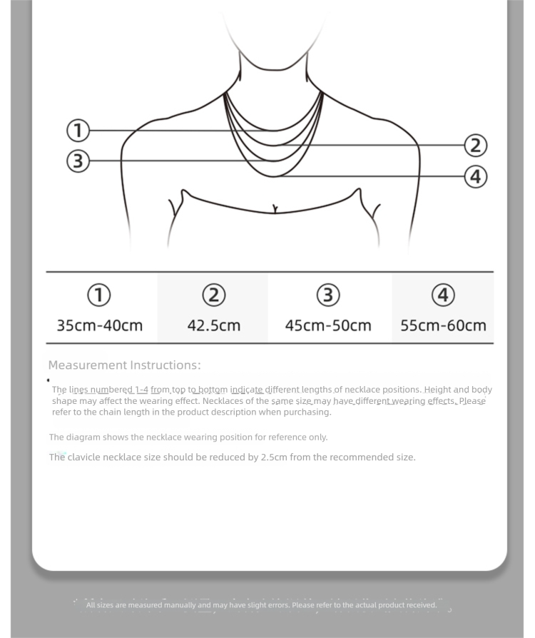 Instructions for Wearing Women's Necklaces