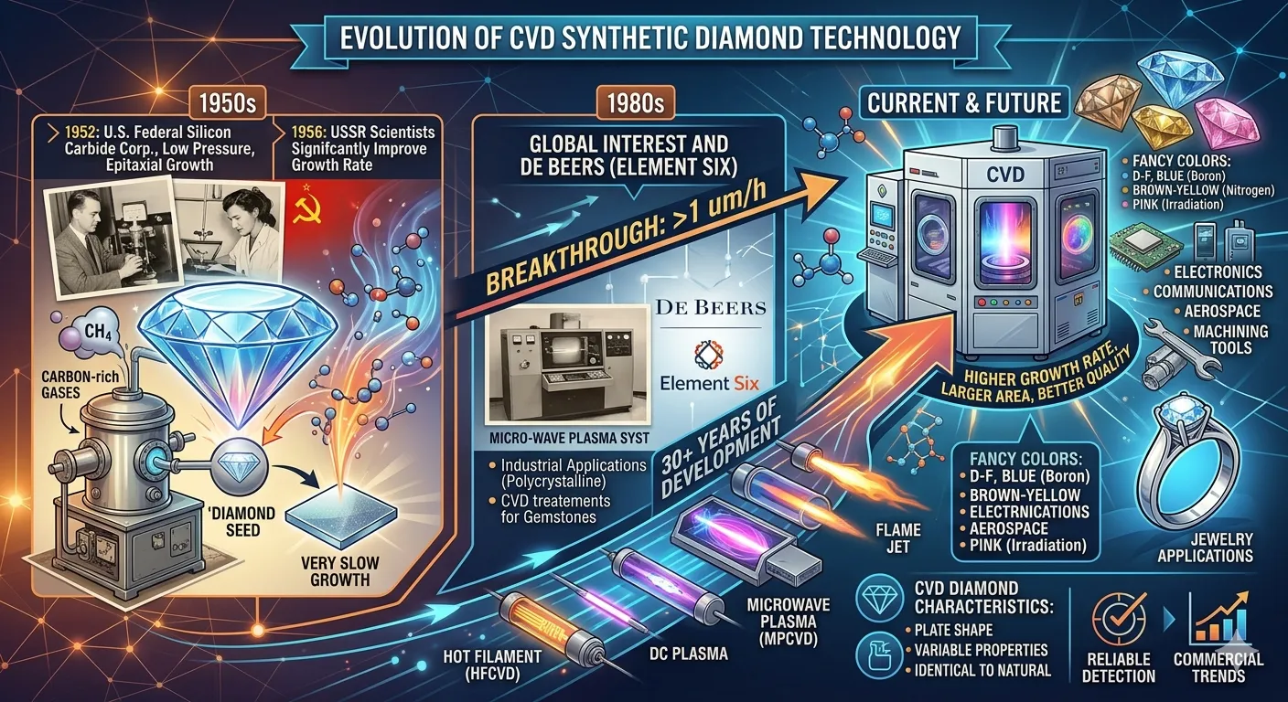 The History of CVD Lab Grown Diamonds